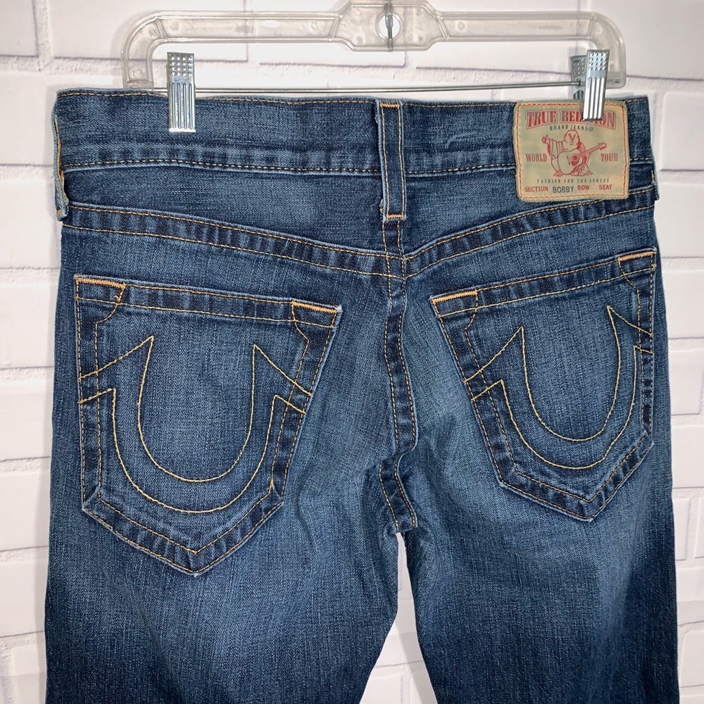 True Religion Bobby Straight Jeans Medium Wash EUC
